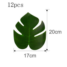 Load image into Gallery viewer, FENGRISE Jungle Party Palm Leaf Balloons Birthday party Supply Tropical Luau Summer Safari Party Decor Hawaii Party Decorations