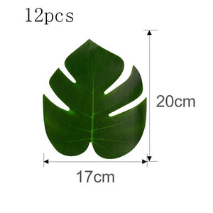 FENGRISE Jungle Party Palm Leaf Balloons Birthday party Supply Tropical Luau Summer Safari Party Decor Hawaii Party Decorations