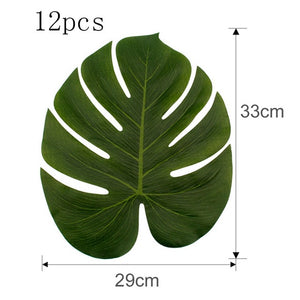 FENGRISE Jungle Party Palm Leaf Balloons Birthday party Supply Tropical Luau Summer Safari Party Decor Hawaii Party Decorations