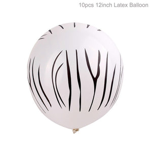FENGRISE Jungle Party Palm Leaf Balloons Birthday party Supply Tropical Luau Summer Safari Party Decor Hawaii Party Decorations