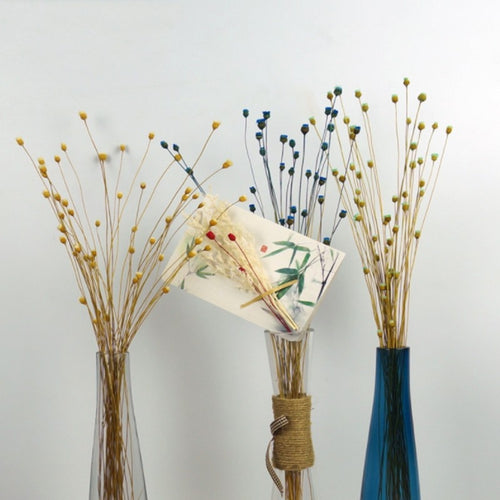 50 Stems Dried Flowers Happy Flower Natural Plants Bouquet Decorative Floral for Home Wedding Decoration Festival Party Supplies