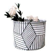 Load image into Gallery viewer, Desktop storage box container bedside cabinet wardrobe cosmetic storage canvas large capacity cosmetic storage box 5.16