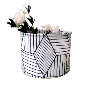 Desktop storage box container bedside cabinet wardrobe cosmetic storage canvas large capacity cosmetic storage box 5.16
