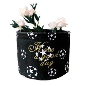 Desktop storage box container bedside cabinet wardrobe cosmetic storage canvas large capacity cosmetic storage box 5.16