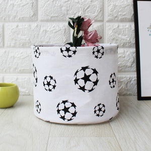 Desktop storage box container bedside cabinet wardrobe cosmetic storage canvas large capacity cosmetic storage box 5.16