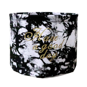 Desktop storage box container bedside cabinet wardrobe cosmetic storage canvas large capacity cosmetic storage box 5.16