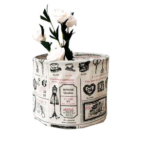 Desktop storage box container bedside cabinet wardrobe cosmetic storage canvas large capacity cosmetic storage box 5.16