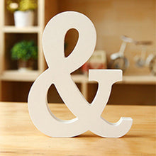 Load image into Gallery viewer, 1pcs 15cm White Wooden LOVE Wedding Sign Romantic Wedding Decoration DIY Marriage LOVE Letters Photography Props 15*13*2CM