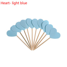 Load image into Gallery viewer, 20pcs/lot Lovely Glitter Heart Star Shape Cupcake Toppers Birthday Wedding Party Decoration Cake Topper Decoration Food Picks