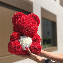 Load image into Gallery viewer, 2019 Hot Sale 40cm Bear of Roses Artificial Flowers Home Wedding Festival DIY Cheap Wedding Decoration Gift Box Wreath Crafts