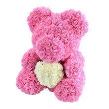 Load image into Gallery viewer, 2019 Hot Sale 40cm Bear of Roses Artificial Flowers Home Wedding Festival DIY Cheap Wedding Decoration Gift Box Wreath Crafts