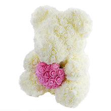 Load image into Gallery viewer, 2019 Hot Sale 40cm Bear of Roses Artificial Flowers Home Wedding Festival DIY Cheap Wedding Decoration Gift Box Wreath Crafts