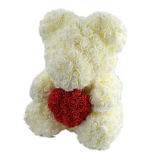 Load image into Gallery viewer, 2019 Hot Sale 40cm Bear of Roses Artificial Flowers Home Wedding Festival DIY Cheap Wedding Decoration Gift Box Wreath Crafts