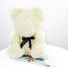 Load image into Gallery viewer, 2019 Hot Sale 40cm Bear of Roses Artificial Flowers Home Wedding Festival DIY Cheap Wedding Decoration Gift Box Wreath Crafts