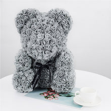 Load image into Gallery viewer, 2019 Hot Sale 40cm Bear of Roses Artificial Flowers Home Wedding Festival DIY Cheap Wedding Decoration Gift Box Wreath Crafts