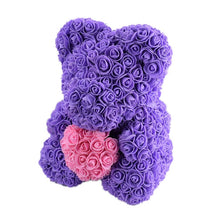Load image into Gallery viewer, 2019 Hot Sale 40cm Bear of Roses Artificial Flowers Home Wedding Festival DIY Cheap Wedding Decoration Gift Box Wreath Crafts