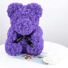 Load image into Gallery viewer, 2019 Hot Sale 40cm Bear of Roses Artificial Flowers Home Wedding Festival DIY Cheap Wedding Decoration Gift Box Wreath Crafts