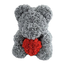 Load image into Gallery viewer, 2019 Hot Sale 40cm Bear of Roses Artificial Flowers Home Wedding Festival DIY Cheap Wedding Decoration Gift Box Wreath Crafts
