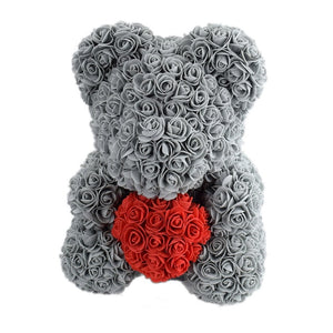 2019 Hot Sale 40cm Bear of Roses Artificial Flowers Home Wedding Festival DIY Cheap Wedding Decoration Gift Box Wreath Crafts