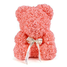 Load image into Gallery viewer, 2019 Hot Sale 40cm Bear of Roses Artificial Flowers Home Wedding Festival DIY Cheap Wedding Decoration Gift Box Wreath Crafts