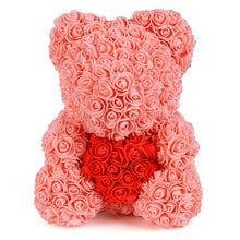 Load image into Gallery viewer, 2019 Hot Sale 40cm Bear of Roses Artificial Flowers Home Wedding Festival DIY Cheap Wedding Decoration Gift Box Wreath Crafts
