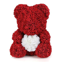 Load image into Gallery viewer, 2019 Hot Sale 40cm Bear of Roses Artificial Flowers Home Wedding Festival DIY Cheap Wedding Decoration Gift Box Wreath Crafts