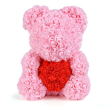 Load image into Gallery viewer, 2019 Hot Sale 40cm Bear of Roses Artificial Flowers Home Wedding Festival DIY Cheap Wedding Decoration Gift Box Wreath Crafts