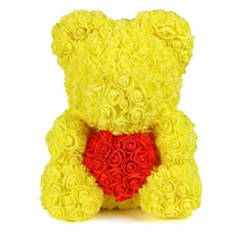 Load image into Gallery viewer, 2019 Hot Sale 40cm Bear of Roses Artificial Flowers Home Wedding Festival DIY Cheap Wedding Decoration Gift Box Wreath Crafts
