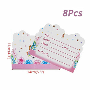 100pcs DIY Wedding Birthday Party Sweet Cellophane Clear Candy Storage Bags Cookies Lollipops Cake Packaging Unicorn Decoration
