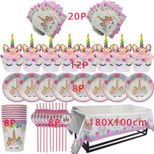 Load image into Gallery viewer, 100pcs DIY Wedding Birthday Party Sweet Cellophane Clear Candy Storage Bags Cookies Lollipops Cake Packaging Unicorn Decoration