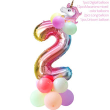Load image into Gallery viewer, 100pcs DIY Wedding Birthday Party Sweet Cellophane Clear Candy Storage Bags Cookies Lollipops Cake Packaging Unicorn Decoration