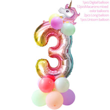 Load image into Gallery viewer, 100pcs DIY Wedding Birthday Party Sweet Cellophane Clear Candy Storage Bags Cookies Lollipops Cake Packaging Unicorn Decoration
