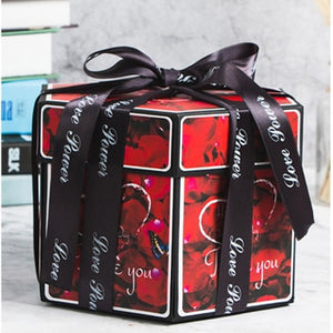 Wedding Valentine's Day DIY Surprise Love Explosion Box Gift Boyfriend Propose Props Photo Album Scrapbook Anniversary Gifts