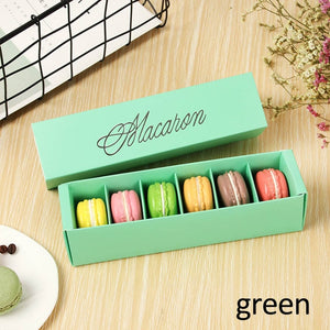 Macaron Packing  Box Beautifully Packaged Wedding Party Cake Storage Biscuit Paper Box Cake Decoration Baking Accessories