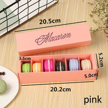 Load image into Gallery viewer, Macaron Packing  Box Beautifully Packaged Wedding Party Cake Storage Biscuit Paper Box Cake Decoration Baking Accessories