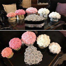 Load image into Gallery viewer, 10pcs 8cm Big Foam Flowers Artificial Rose Flower Bridal Bouquet Wedding Party Decoration DIY Scrapbooking Craft Fake Flower