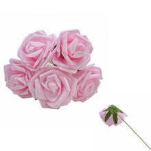 Load image into Gallery viewer, 10pcs 8cm Big Foam Flowers Artificial Rose Flower Bridal Bouquet Wedding Party Decoration DIY Scrapbooking Craft Fake Flower