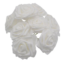 Load image into Gallery viewer, 10pcs 8cm Big Foam Flowers Artificial Rose Flower Bridal Bouquet Wedding Party Decoration DIY Scrapbooking Craft Fake Flower