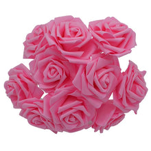 Load image into Gallery viewer, 10pcs 8cm Big Foam Flowers Artificial Rose Flower Bridal Bouquet Wedding Party Decoration DIY Scrapbooking Craft Fake Flower