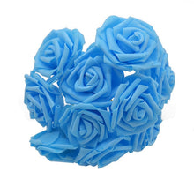 Load image into Gallery viewer, 10pcs 8cm Big Foam Flowers Artificial Rose Flower Bridal Bouquet Wedding Party Decoration DIY Scrapbooking Craft Fake Flower
