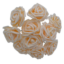 Load image into Gallery viewer, 10pcs 8cm Big Foam Flowers Artificial Rose Flower Bridal Bouquet Wedding Party Decoration DIY Scrapbooking Craft Fake Flower