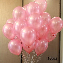 Load image into Gallery viewer, 36inch silver confetti balloon pink white latex balloon silver romantic theme wedding birthday party decoration princes baby sho