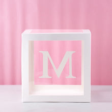 Load image into Gallery viewer, HUIRAN Girl Boy Baby Shower Decorations Transparent Box Baby 2 1st 1 One Birthday Party Decor Gift Babyshower Favors Supplies