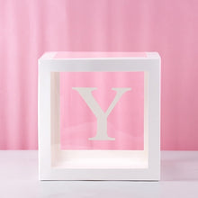 Load image into Gallery viewer, HUIRAN Girl Boy Baby Shower Decorations Transparent Box Baby 2 1st 1 One Birthday Party Decor Gift Babyshower Favors Supplies