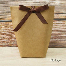 Load image into Gallery viewer, 10pcs Black White Merci Thank You Gift Packaging Candy Kraft Paper Bag Cookie Gift Bags Wedding Dragee Gift Box Wrapping Supplie