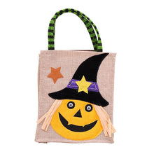 Load image into Gallery viewer, Halloween Linen candy Bag Tote bag gift box Package Halloween decoration props Supplies thank you Gift birthday Party Favor Bags