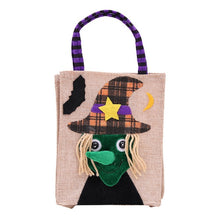 Load image into Gallery viewer, Halloween Linen candy Bag Tote bag gift box Package Halloween decoration props Supplies thank you Gift birthday Party Favor Bags