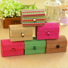 Load image into Gallery viewer, Fashion Ring Necklace Earrings Bamboo Wooden Jewelry Storage Boxes  Cosmetic Hot Selling Storage Container