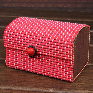 Fashion Ring Necklace Earrings Bamboo Wooden Jewelry Storage Boxes  Cosmetic Hot Selling Storage Container