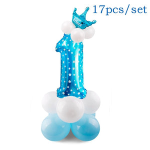 QIFU My First Birthday Party Decoration Baby Shower Boy Girl 1st Birthday Party Decorations Kids Party Decor 1 Year 1 Birthday